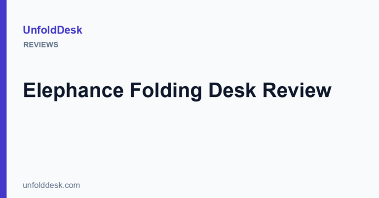 Elephance Folding Desk Review — UnfoldDesk